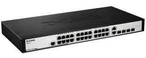 D-Link Des-3200-28 24-Port 10/100mbps 2 Combo 1000base-T/Sfp 2 Sfp Ports L2 Managed Switch
