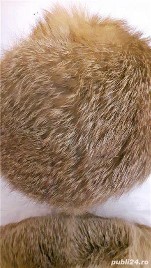 Caciula si guler blana vulpe - imagine 5