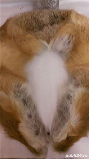 Caciula si guler blana vulpe - imagine 4