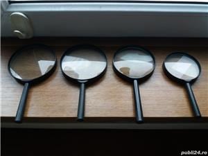 Lupa filatelica cu maner, rotunda, citit, marire, colectionari