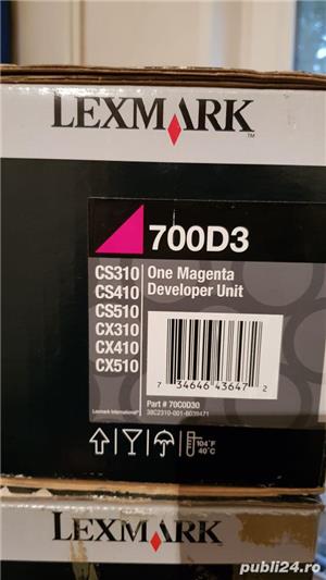 Toner Lexmark 700D3 CS310, CS41, CS510, CX310, CX410C, X510 - imagine 2