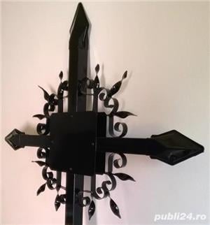 Cruci Cruce Metalica Fier pt Mormant Cimitir Loc Veci (cu FELINAR) NOI