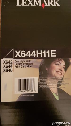 Toner Lexmark X644H11E, negru, 21.000 pag, original - imagine 2