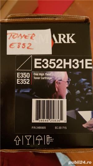 Lexmark E352H31E - Toner, Black (Negru) original - imagine 2