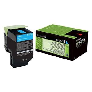 Toner Lexmark CX510 802XCE 80C2XCE, cyan, original