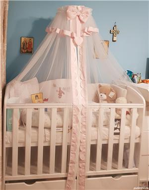 Vand baldachin tul roz Italia