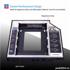 HDD / SSD Caddy - Adaptor CD-ROM la Hard Disk 9.5mm /12.7mm, SATA3, AL - imagine 6