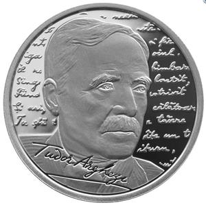 Moneda argint 140 de ani de la nașterea poetului Tudor Arghezi - imagine 1