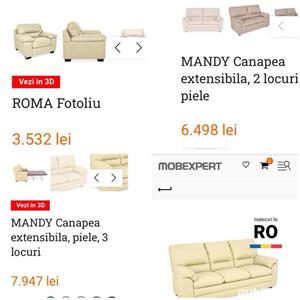 Set de 3  Canapea Piele Mobexpert - imagine 10