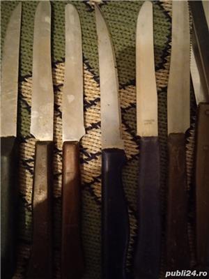 Cuțite de bucătărie (masă) diferite forme,cu lame de oțel și mâner din otel sau plastic,noi.  - imagine 4