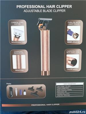 Aparat de tuns pe acumulator Contur Trimmer Hair Styling Profesional, Black Snake - imagine 4