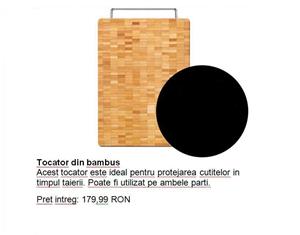 Set nou original suport bambus + tocator bambus + 7 cutite inox + foarfeca inox Vivo Valleroy & Boch - imagine 12