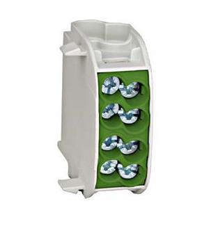 Clemă derivatie, 25mm , 1p verde Schrack