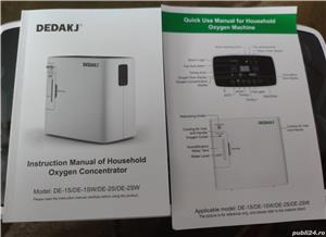 Concentrator de oxigen portabil 1-8L DEDAKJ DDT-1S cu telecomanda - imagine 5