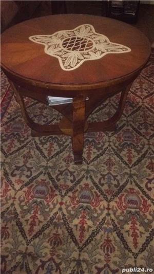 Masa rotunda din lemn masiv - imagine 4