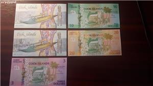 Colectionar, vand bancnote din Insulele Cook