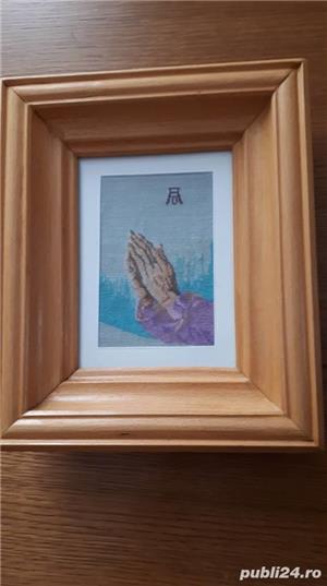 Vand/ Schimb - Tablou goblen cu rama din lemn lacuita + sticla protectie - imagine 2