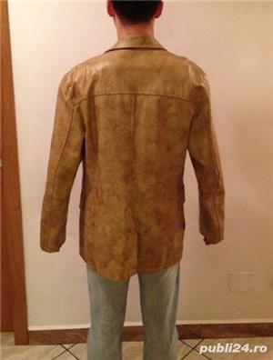 Haina geaca piele barbati - imagine 2