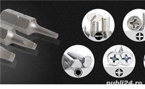 Kit Huepar SD65-Y/G cu  urubelni e pentru utilizare îndelungată, biti cu clicket 65 în 1 - imagine 7