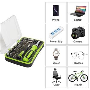 Kit Huepar SD65-Y/G cu  urubelni e pentru utilizare îndelungată, biti cu clicket 65 în 1 - imagine 2