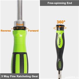 Kit Huepar SD65-Y/G cu  urubelni e pentru utilizare îndelungată, biti cu clicket 65 în 1 - imagine 9