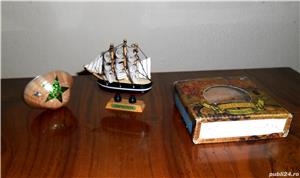 Vând lot machetă corabie, scoică decorativă - imagine 2