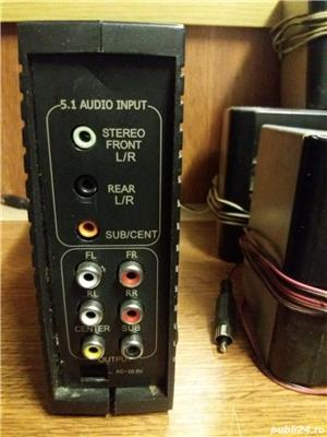 Sistem audio 2.1 5.1 woofer surround pentru mp3, PC, laptop, tableta sau telefon - imagine 2