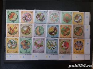 Timbre fluturi Kiribati serie completa nestampilata