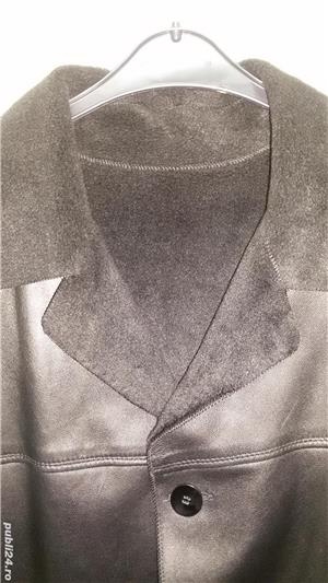 Sacou din piele doua fețe - imagine 4