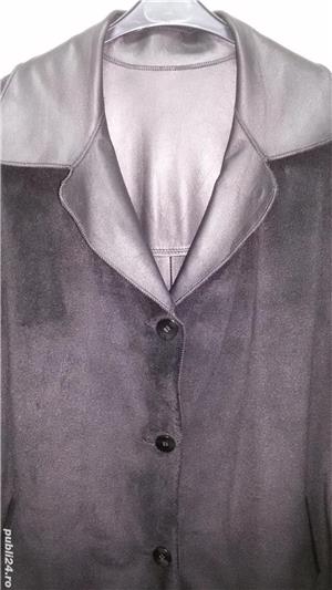 Sacou din piele doua fețe - imagine 5