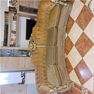 Canapea si Fotolii Vintage 1890, lemn Par African - imagine 4