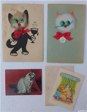 felicitare veche craciun, an nou, paste, carte postala plic scrisoare colectie RSR comunism - imagine 2