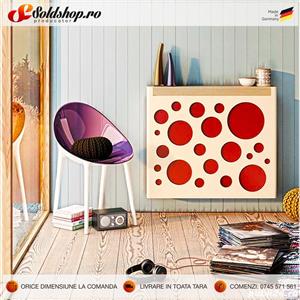 Masti calorifer CIELO denumire M57 alb cu rosu