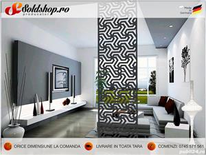 Perete decorativ traforat negru denumire PE-L95 ORION