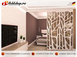 Panou decorativ alb denumire PE-L105 HORTENSIA 