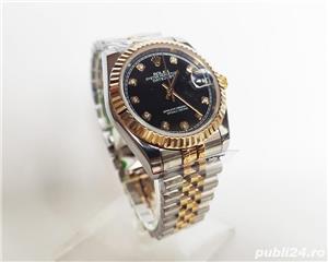 Rolex DateJust Bi-Metal Black Diamond Dial! Calitate Premium ! - imagine 7