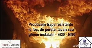 Trape de vizitare UNISISTEM rezistente la foc, EI30 - EI90, pentru pereti, tavane, ghene instalatii - imagine 2