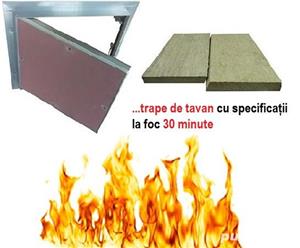 Trape de vizitare UNISISTEM rezistente la foc, EI30 - EI90, pentru pereti, tavane, ghene instalatii - imagine 4