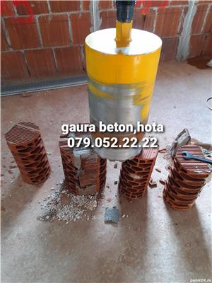gaura hota,carotare beton,centrala,horn,ventilație,tai,sparg,decupez,șliț,șanț ,instalații 41-350 mm - imagine 5