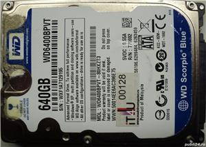 Hard Disk-HDD Sata 2,5" HDD-640 Gb WDC WD 6400BPVT-80HXZT3 Refurbished (Reset Factory) Zero ore