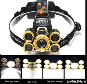 Lampa militara lanterna super zoom led / lithium - ciclism scuter vantoare