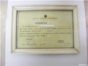 Diplomă comunism premiu școala generală (cod 62) 
