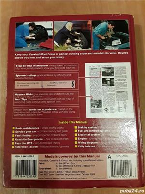 Haynes Opel Corsa anii 2000-2006, manuale reparatii auto - imagine 2