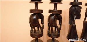 Suporti lumânări din abanos - imagine 5