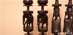 Suporti lumânări din abanos - imagine 7