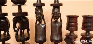 Suporti lumânări din abanos - imagine 6