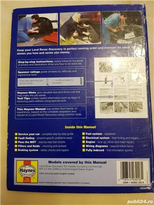 Haynes Land Rover 90, 110, Defender, Range Rover, Discovery, anii 1958-2009, manuale reparatii auto - imagine 2