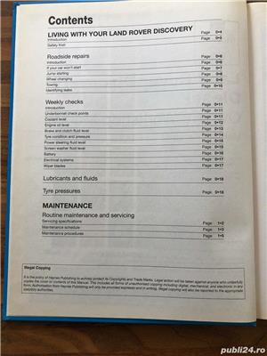Haynes Land Rover 90, 110, Defender, Range Rover, Discovery, anii 1958-2009, manuale reparatii auto - imagine 9