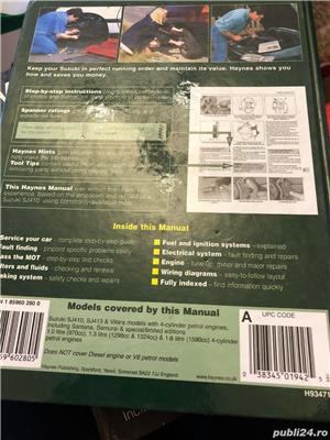 Haynes Suzuki SJ & Vitara 1982-1997,  manuale reparatii auto / modificare Suzuki 4x4 - imagine 4