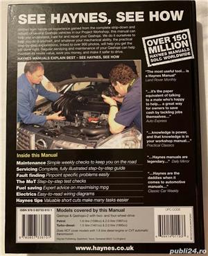 Haynes: Nissan Qashqai 2007-2013, Almera & Tino 2000-2007, Micra 2003-2010, manuale reparatii auto  - imagine 2